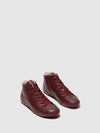Lace-up Ankle Boots IBBI653SOF DK. RED W/Wool